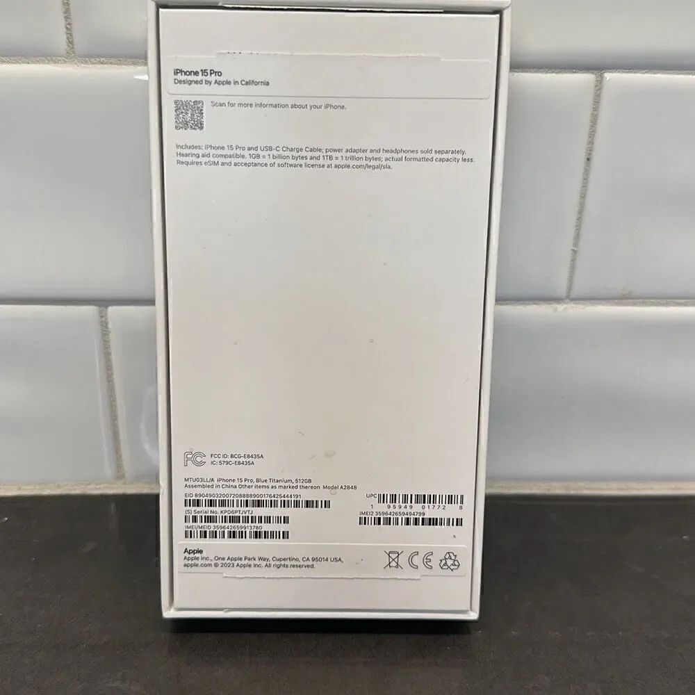 iPhone 15 Pro Box Bundle (Blue Titanium) - Picture 2 of 4